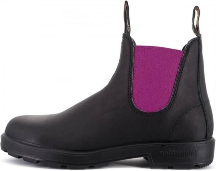 Blundstone Stiefel Boots #2208 Black Leather with Fuchsia Elastic (500 Series)-6.5UK - Foto 4
