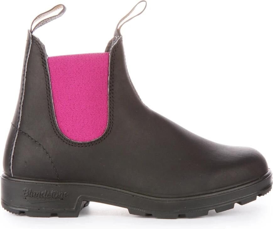Blundstone Stiefel Boots #2208 Black Leather with Fuchsia Elastic (500 Series)-6.5UK - Foto 3