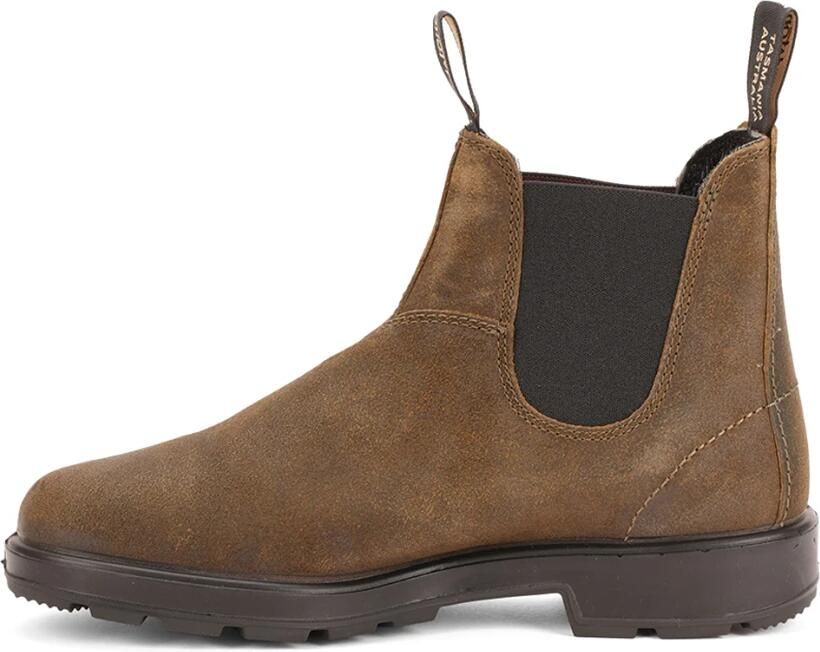 Blundstone Groene platte schoenen in donker olijf