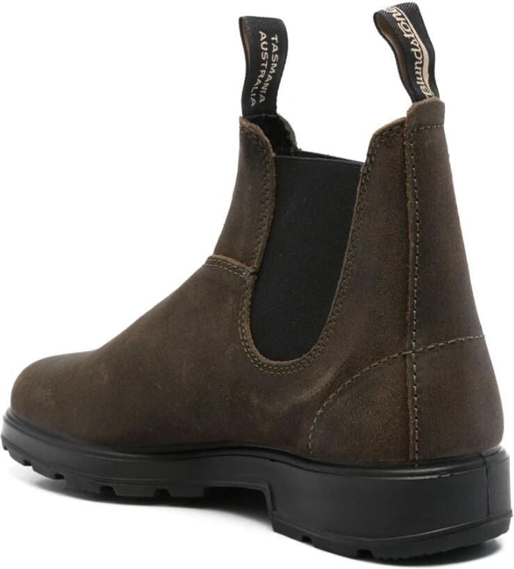 Blundstone Chelsea Laarzen Loop in Stijl met Dark Olive Breast Beatle El Side Boot Input Crust Groen Unisex - Foto 8