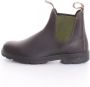 Blundstone Stiefel Boots #519 Stout Brown Leather with Olive Elastic (500 Series)-12UK - Thumbnail 13