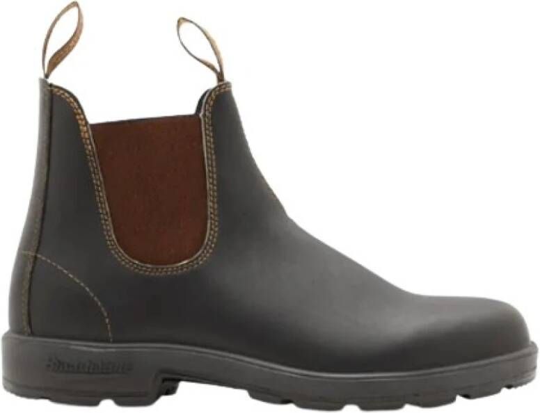 Blundstone Bruine Leren Elastische Zijlaarzen