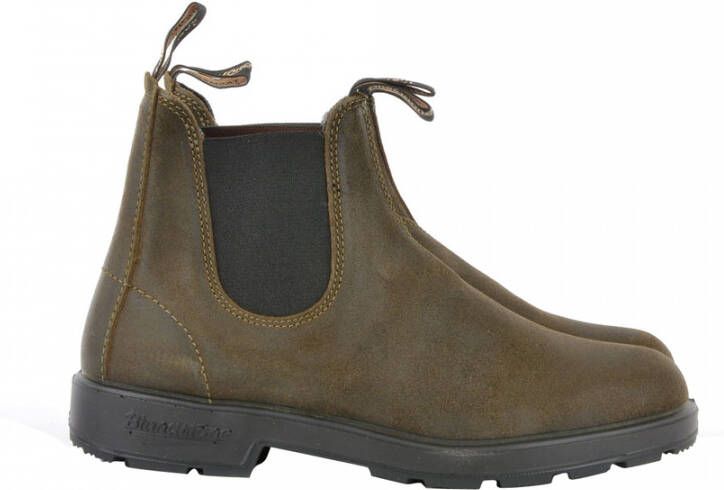 Blundstone Chelsea Laarzen Loop in Stijl met Dark Olive Breast Beatle El Side Boot Input Crust Groen Unisex - Foto 6