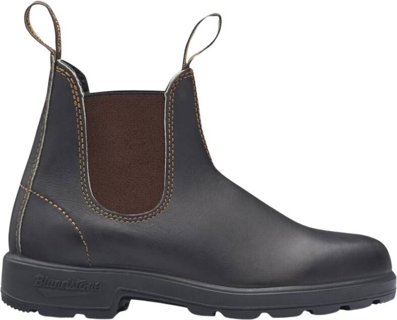 Blundstone Chelsea Boots in Bruin Leer Black Heren