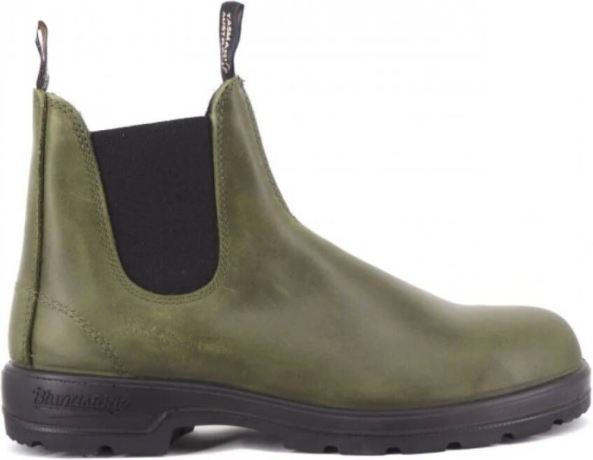 Blundstone 2052 Dark Leren Chelsea Laarzen voor Heren Green Heren