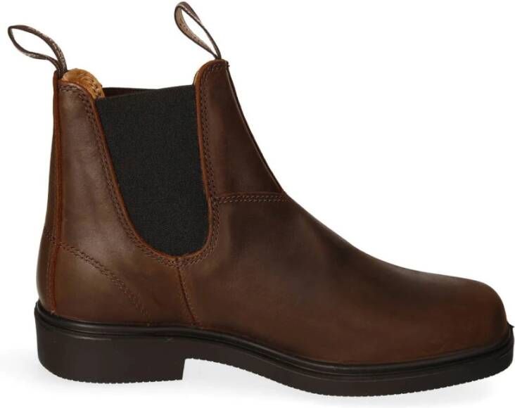 Blundstone Chelsea Boots van Leder met Elastische Inzet Brown Heren