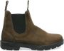 Blundstone Donkergroene Chelsea Boots van GeWaxte Suède Green Heren - Thumbnail 1