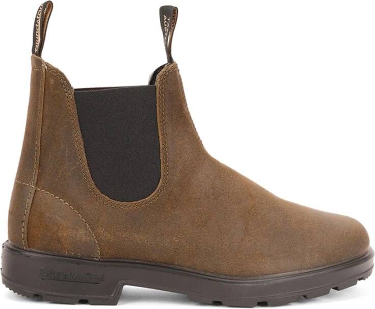 Blundstone Groene platte schoenen in donker olijf - Foto 2