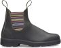 Blundstone Chelsea Stijl Enkellaarzen met Gekleurde Gestreepte Elastieken Black - Thumbnail 2
