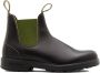 Blundstone Stiefel Boots #519 Stout Brown Leather with Olive Elastic (500 Series)-12UK - Thumbnail 2