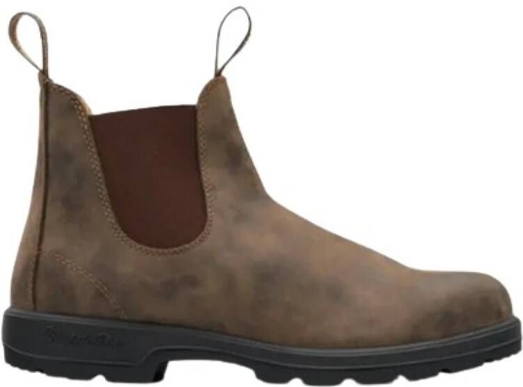 Blundstone Rustiek Bruin Leren Elastische Laarzen