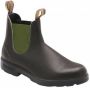 Blundstone Stiefel Boots #519 Stout Brown Leather with Olive Elastic (500 Series)-12UK - Thumbnail 34