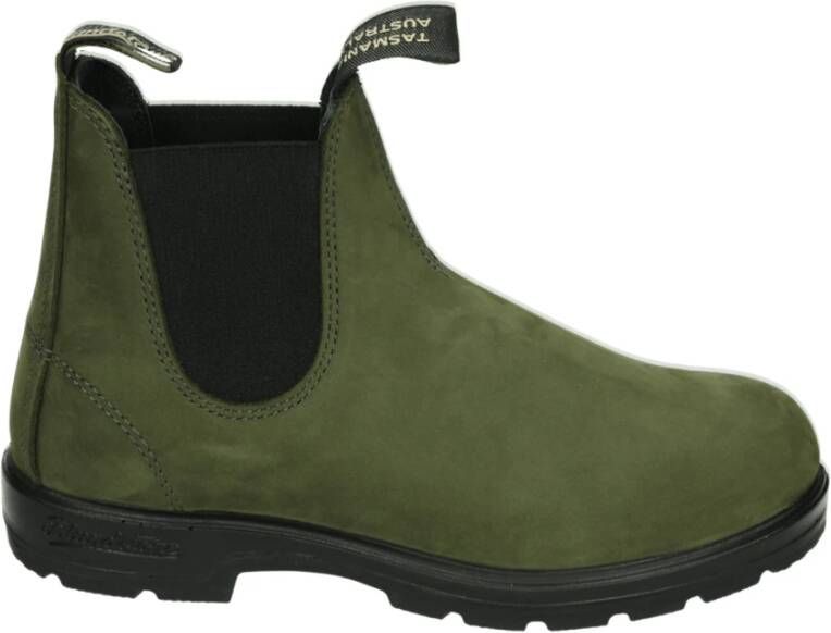 Blundstone Sportieve Groene Nubuck Midden-Top Schoenen