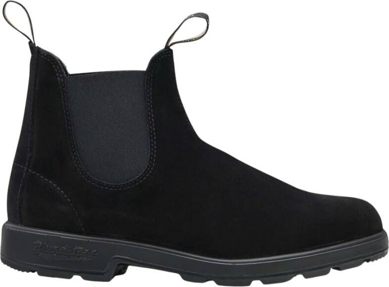 Blundstone Stijlvolle Zwarte Suède Boots Black Heren