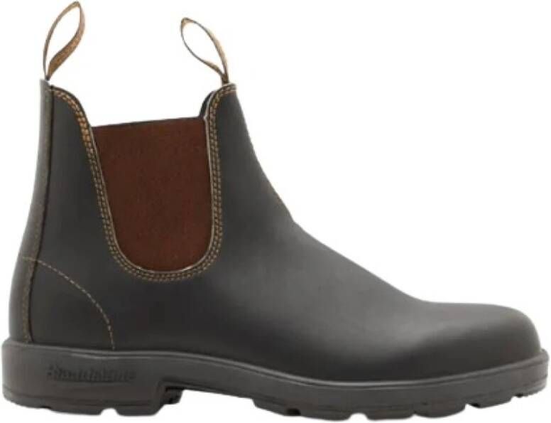 Blundstone Stout Brown 500 Chelsea Laarzen Zwart Heren