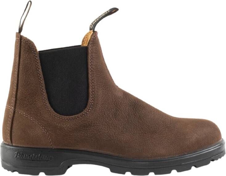 Blundstone Bruine 1606 Schoen voor met Zwarte Elastiek Bruin