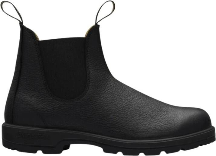 Blundstone Zwarte Gehamerde Leren Beatles Stijl Laarzen