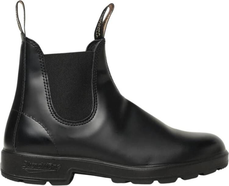Blundstone Zwarte Leren Chelsea Enkellaarzen