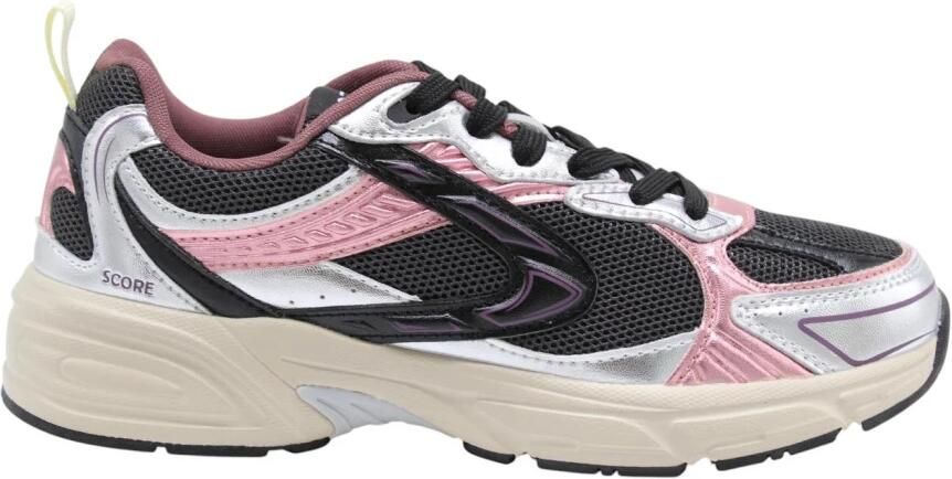 Boax Score mesh sneakers zwart roze - Foto 4