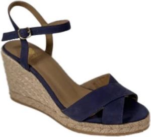 Bobbies Paris Bobbies Wedge Sneakers Blauw Dames