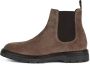 Boggi Milano Ankle Boots van Suède Brown Heren - Thumbnail 1