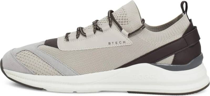 Boggi Milano B Tech Sneakers in Jersey Beige Heren