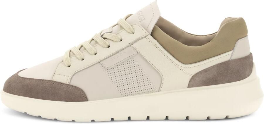 Boggi Milano Sneakers laag 'Nimbus' beige sand olijfgroen
