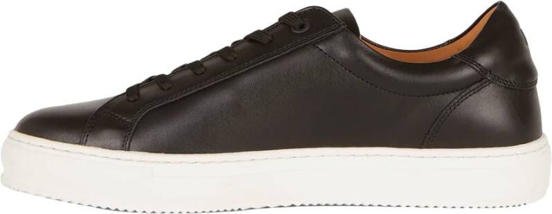 Boggi Milan lederen trainers Zwart Heren
