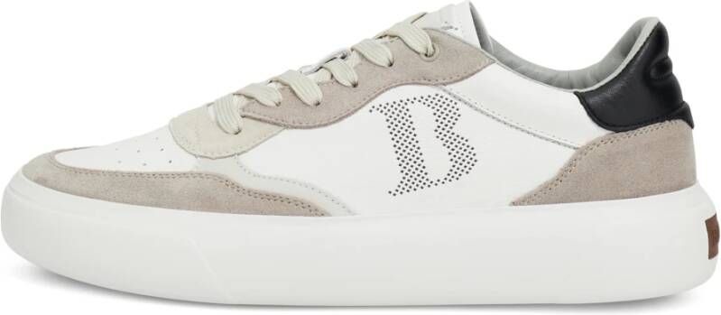 Boggi Milano Leren Sneakers met Macro Logo Multicolor Heren