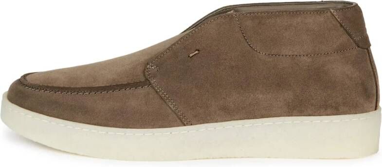Boggi Milano Suède Laarsjes Brown Heren