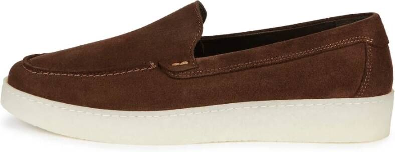 Boggi Milano Suede Loafers Brown Heren