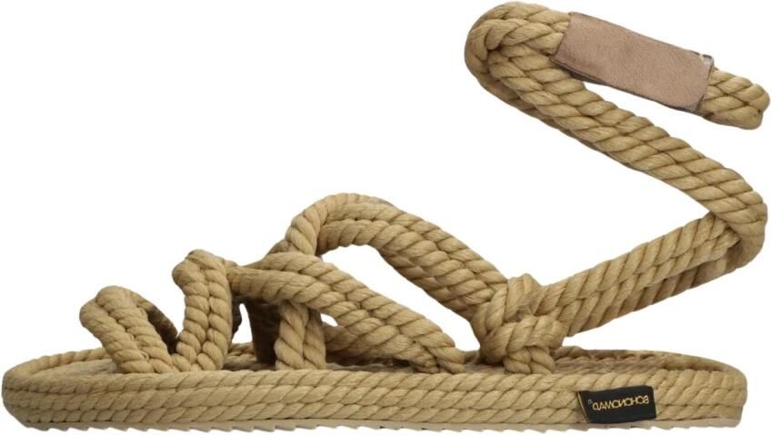 Strappy Sandals bruin Tinten Dad Sandals bruin Tinten Rome Sandal Sandalen Dames Beige - Foto 3