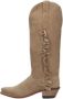 Bootstock Ruffle High Shaft Women Cowboylaarzen Western Laarzen Dames Beige - Thumbnail 2