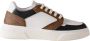 Borbonese Witte Polyester Sneakers Rubberen Zool Antislip Multicolor Dames - Thumbnail 1