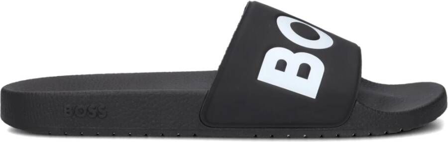 Hugo Boss Band Slippers Collectie Lente Zomer Black Heren - Foto 4