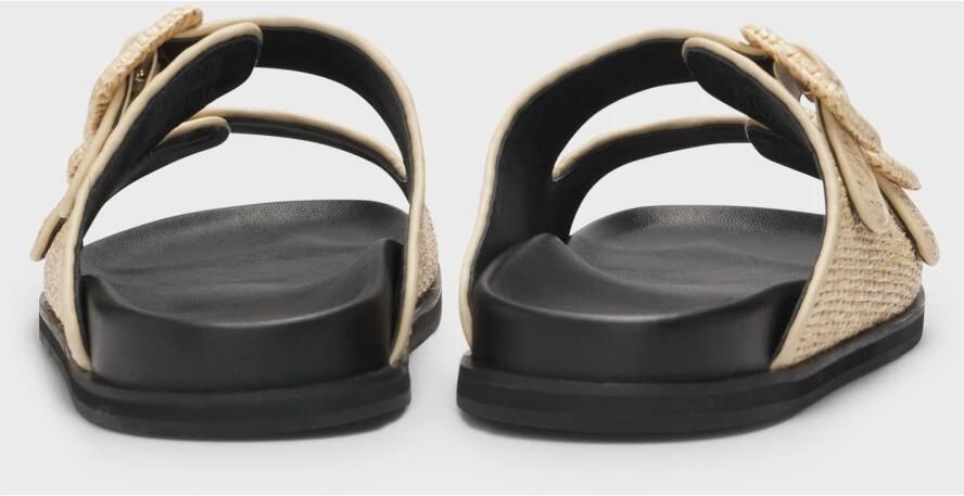 Boss Black Raffia Slippers met Gespsluiting - Foto 2