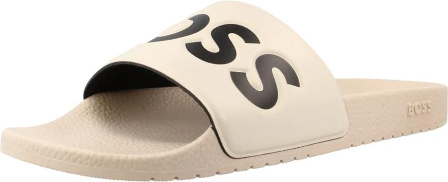 Boss Badslippers met label in reliëf model 'ARYEH' - Foto 2