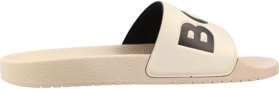 Boss Badslippers met label in reliëf model 'ARYEH' - Foto 7