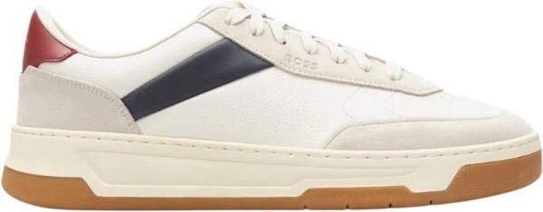 Hugo Leren Sneakers met Versterkte Hiel