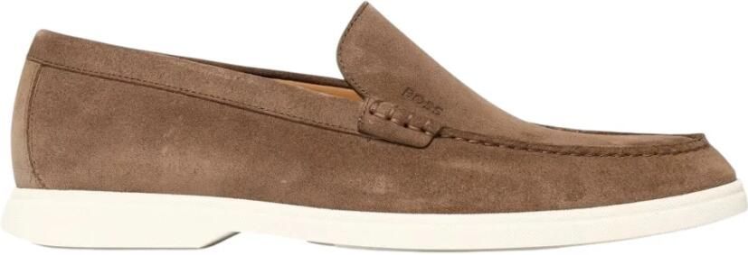Boss Leren loafers met label in reliëf model 'Sienne'