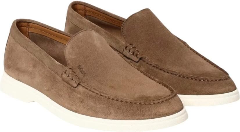 Boss Leren loafers met label in reliëf model 'Sienne' - Foto 2