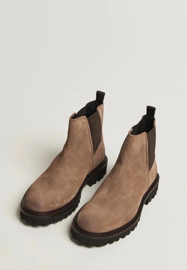 BOSS Nette Schoenen Heren Sienne_desb Suède Beige
