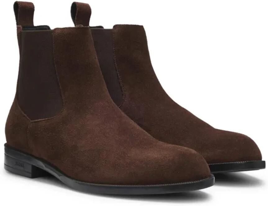 BOSS Enkelboots Heren Tayil_cheb Suède Bruin - Foto 3