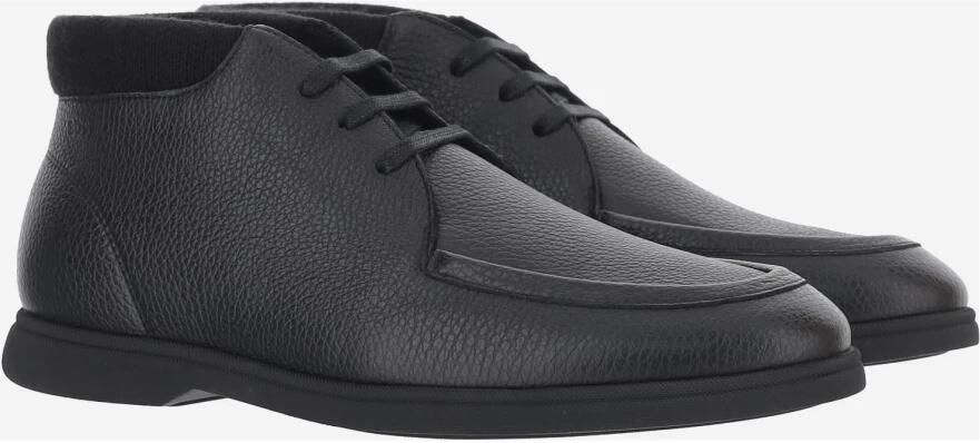 Boss Gekreukelde Leren Loafers - Foto 5