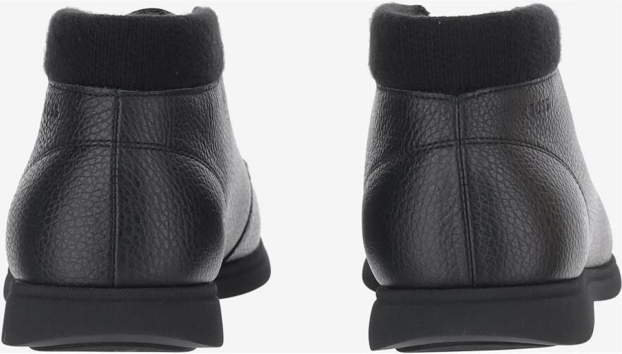 Boss Gekreukelde Leren Loafers - Foto 4