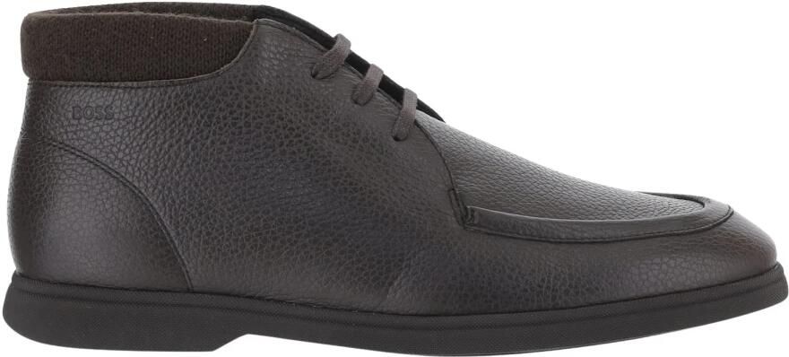 Boss Gekreukelde Leren Loafers