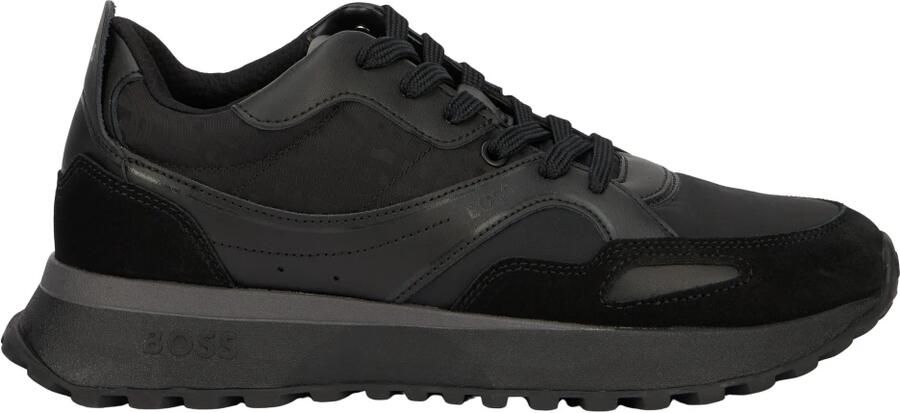 Hugo Boss Sportieve Sneakers van Gemengde Materialen Jonah Runn Zwart Black Heren