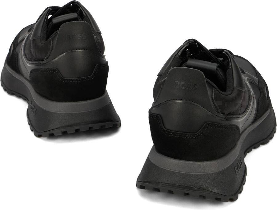 Hugo Boss Sportieve Sneakers van Gemengde Materialen Jonah Runn Zwart Black Heren - Foto 2