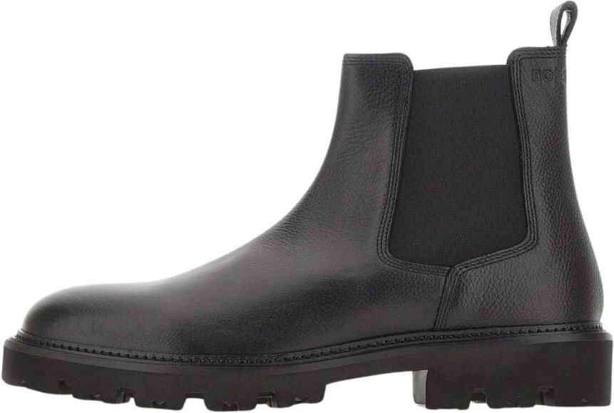 Boss Chelsea boots van echt runderleer