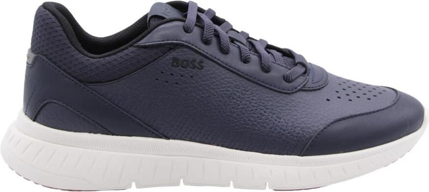 BOSS Lage Sneakers Heren Jonah Runn Textiel Blauw - Foto 12